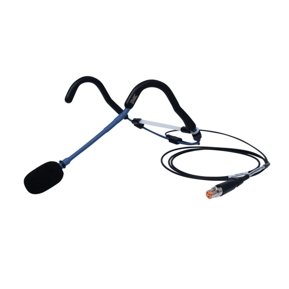 EMic Sweat Proof Fitness Head Mic - Locking 3.5mm TRS plug for Trantec - Sennheiser - Rode